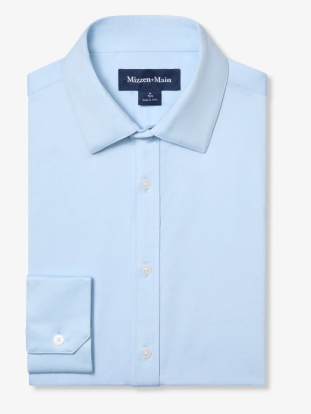 Mizzen Main Newport Cloud Blue Long Sleeve Dress Shirt